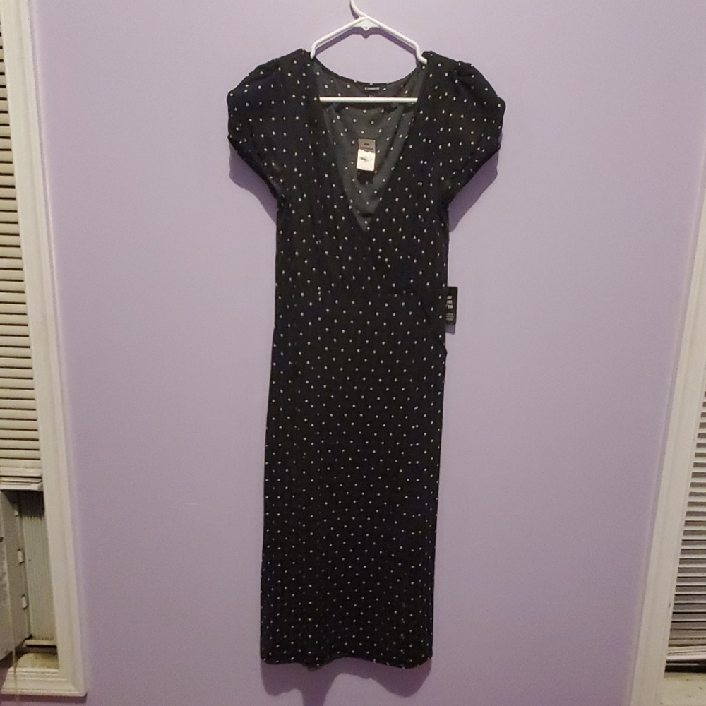 Express drawstring waist dress